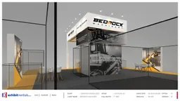 40x40 Island booth design by Exhibit-Rentals